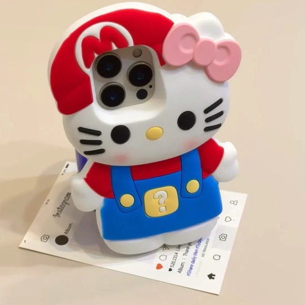 Hello Kitty x Super Mario Phone Case - Bear Hugs