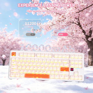 ATTACK SHARK X87 ULTRA Wireless Mechanical Keyboard With 8K Wireless Receiver - Bear Hugs