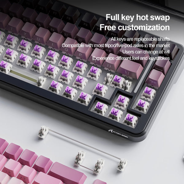 ATTACK SHARK M86 Tri-mode Gasket Mechanical Keyboard - Bear Hugs
