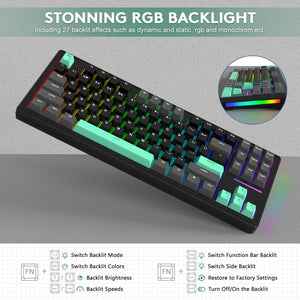 ATTACK SHARK M87 Wireless Mechanical Keyboard - Bear Hugs