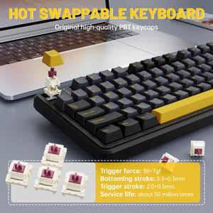 ATTACK SHARK X98PRO Wireless Gaming Keyboard - Bear Hugs