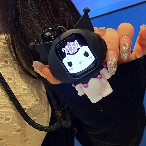 Kuromi Shape Silicone Apple Watch Case for iWatch Series - Bear Hugs