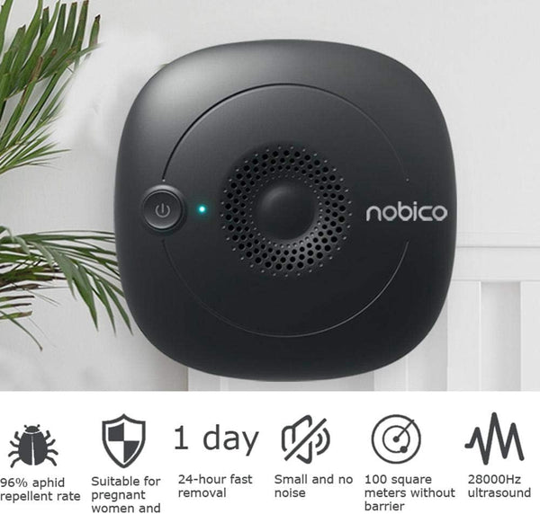 Nobico Ultrasonic Pest EU Plug Repeller, Powerful Plug-In Rodent Electromagnetic Repellent Pest Deterrent Dust Mite Controller With Night Light For Insects Rodents Mice Rats Flies Ants(Black) - Bear Hugs