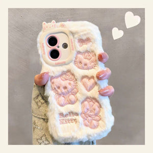Fashion Soft Kitty Phone Case for iPhone 12/12pro max/13/13pro/13pro max/14/14pro/14pro max/15/15pro/15pro max/16/16pro/16pro max PN6857 - Bear Hugs