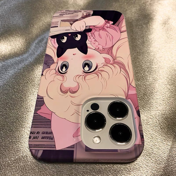 Cute Girl Phone Case for iPhone 11/12/12pro max/13/13pro/13pro max/14/14pro/14pro max/15/15pro/15pro max/16/16pro/16pro max PN6902 - Bear Hugs
