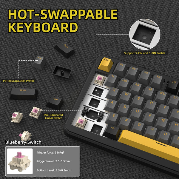 ATTACK SHARK X85 PRO QMK Mechanical Keyboard