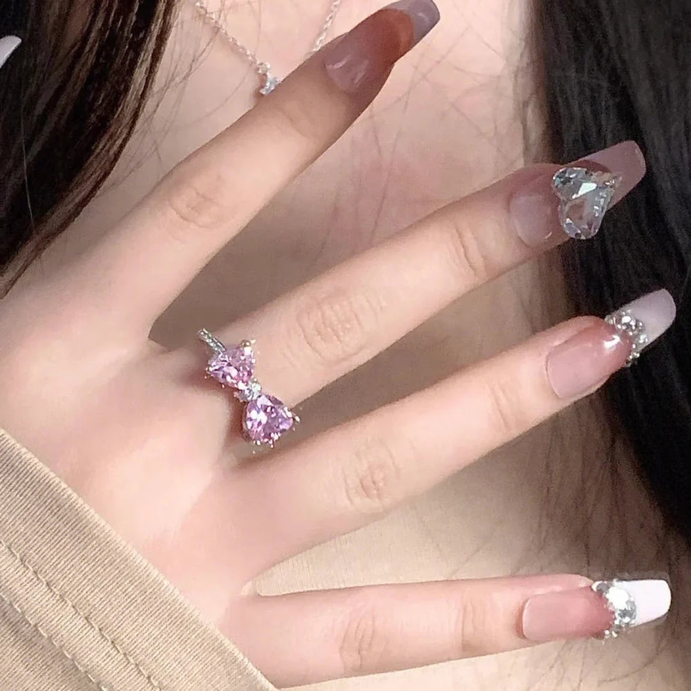 Hello Kitty Pink Bow Promise Ring - Bear Hugs