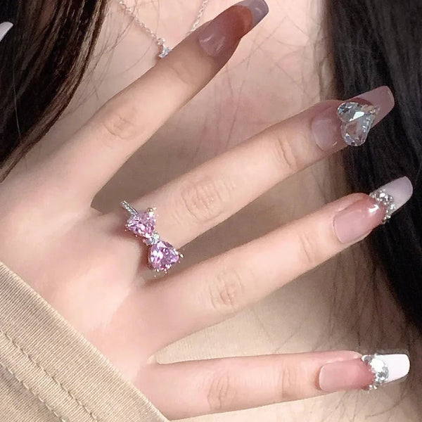 Hello Kitty Pink Bow Promise Ring - Bear Hugs