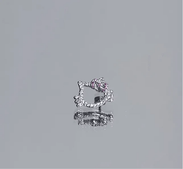 Sparkling HelloKitty Whisper Ear Cartilage Clips