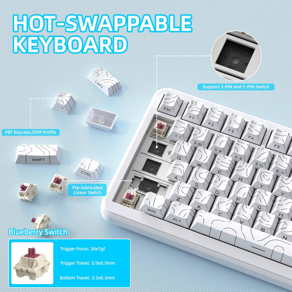 ATTACK SHARK X85 PRO QMK Mechanical Keyboard