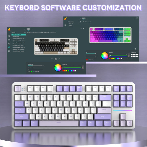 ATTACK SHARK X87 Tri-Mode Gasket Mechanical Keyboard