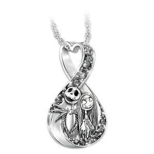 Sally & Jack Skellington Couple Necklace Set
