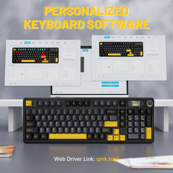 ATTACK SHARK X98PRO Wireless Gaming Keyboard - Bear Hugs