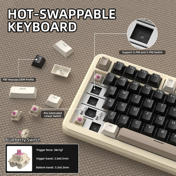 ATTACK SHARK X85 PRO QMK Mechanical Keyboard