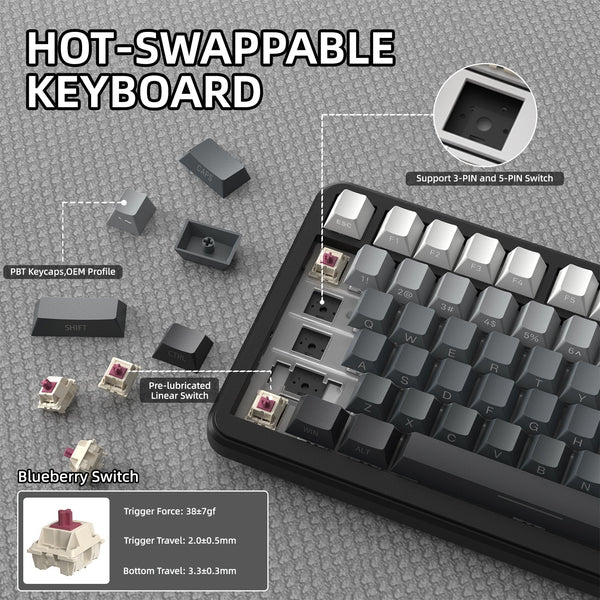 ATTACK SHARK X85 PRO QMK Mechanical Keyboard