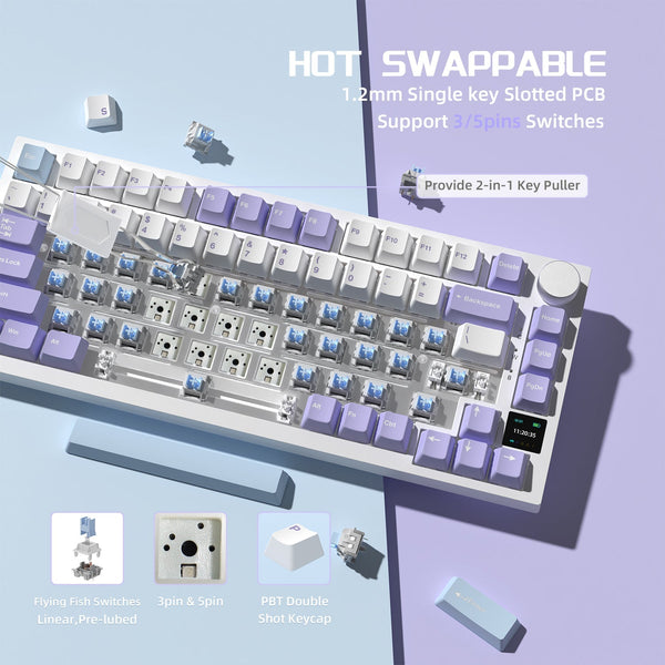 ATTACK SHARK x AJAZZ AK820 Pro Gasket Keyboard