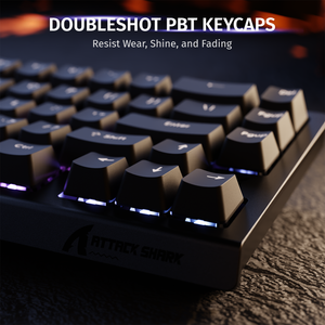 ATTACK SHARK X68 HE Rapid Trigger Keyboard Magnetic Switch - Bear Hugs