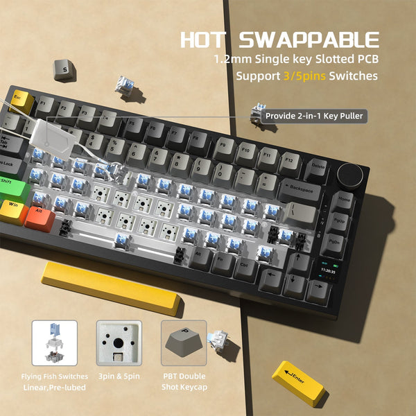 ATTACK SHARK x AJAZZ AK820 Pro Gasket Keyboard