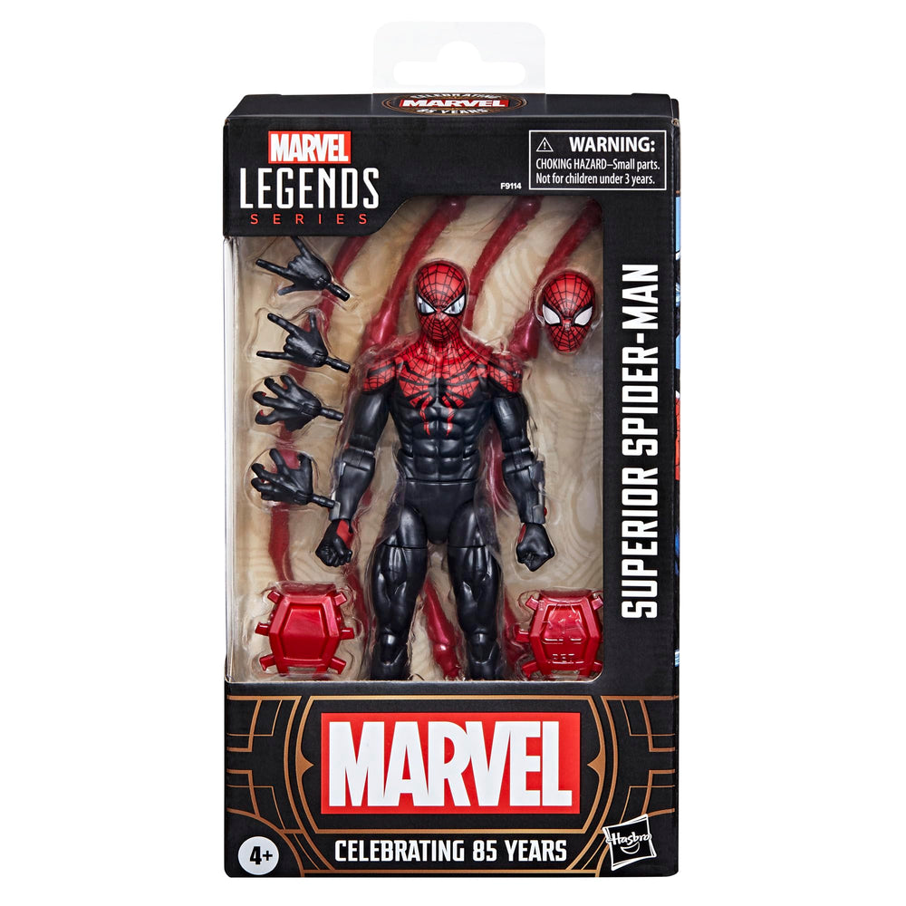 Marvel Legends Series Superior Spider-Man, Marvel 85th Anniversary Comics Collectible 6-Inch Action Figure - Bear Hugs