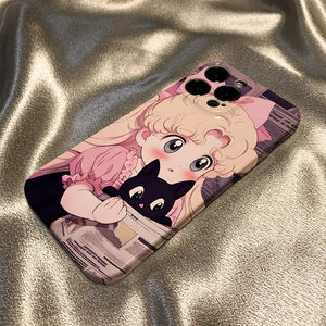 Cute Girl Phone Case for iPhone 11/12/12pro max/13/13pro/13pro max/14/14pro/14pro max/15/15pro/15pro max/16/16pro/16pro max PN6902 - Bear Hugs