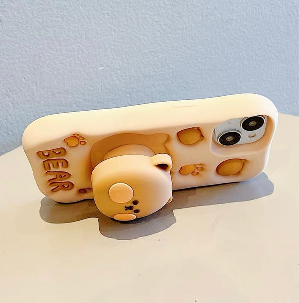 Kawaii Bear Phone Case for iPhone 11/11pro max/12/12pro max/13/13pro/13pro max/14/14pro/14pro max/15/15pro/15pro max PN6942 - Bear Hugs