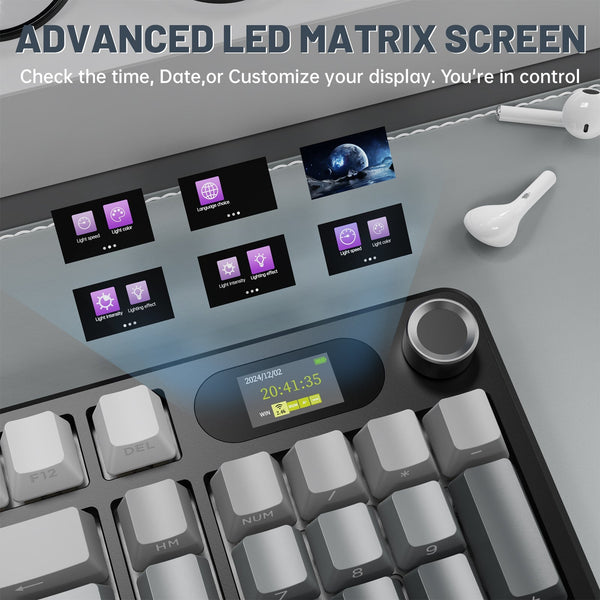 ATTACK SHARK X98PRO Wireless Gaming Keyboard - Bear Hugs