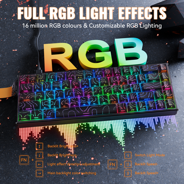 ATTACK SHARK X68 MAX HE Magnetic Aluminum Keyboard