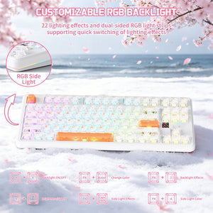 ATTACK SHARK X87 ULTRA Wireless Mechanical Keyboard With 8K Wireless Receiver - Bear Hugs