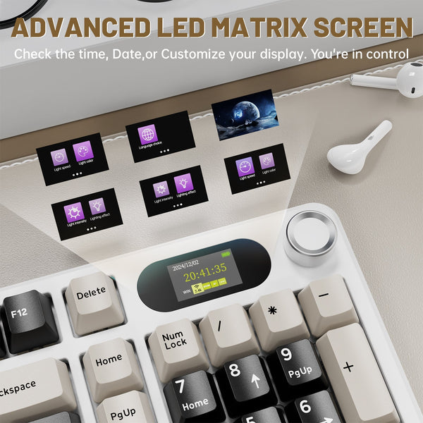 ATTACK SHARK X98PRO Wireless Gaming Keyboard - Bear Hugs