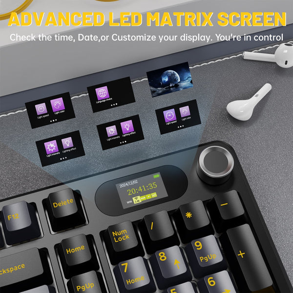 ATTACK SHARK X98PRO Wireless Gaming Keyboard - Bear Hugs