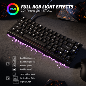ATTACK SHARK X68 HE Rapid Trigger Keyboard Magnetic Switch - Bear Hugs