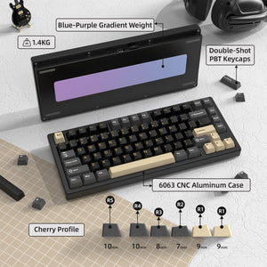 ATTACK SHARK X75 Full Aluminum Keyboard - Bear Hugs