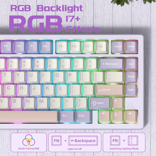 ATTACK SHARK X75 Full Aluminum Keyboard - Bear Hugs