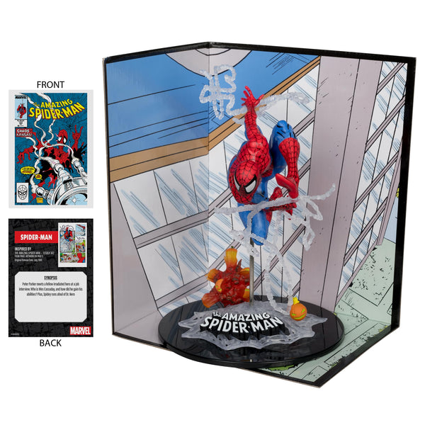 McFarlane Toys - Marvel Spider-Man 1:10th Scale Collectible with Scene (The Amazing Spider-Man #302) - Bear Hugs
