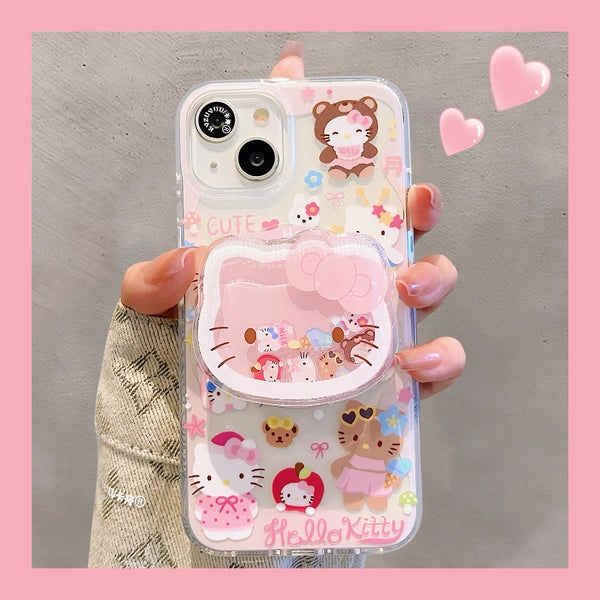 Kawaii Kitty Phone Case for iPhone 12/12pro max/13/13pro/13pro max/14/14pro/14pro max/15/15pro/15pro max/16/16pro/16pro max PN7034 - Bear Hugs