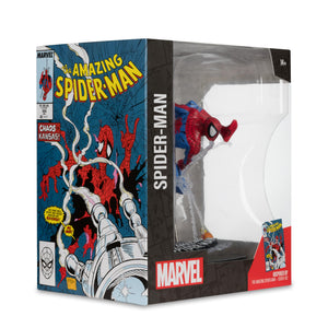 McFarlane Toys - Marvel Spider-Man 1:10th Scale Collectible with Scene (The Amazing Spider-Man #302) - Bear Hugs