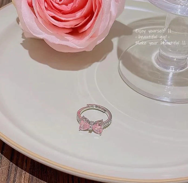 Hello Kitty Pink Bow Promise Ring - Bear Hugs