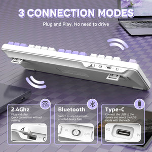 ATTACK SHARK X87 Tri-Mode Gasket Mechanical Keyboard