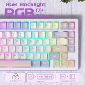 ATTACK SHARK X75 Full Aluminum Keyboard - Bear Hugs