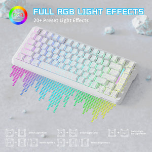 ATTACK SHARK X82PRO HE Wireless Rapid Trigger Gaming Keyboard Magnetic Switch - Bear Hugs