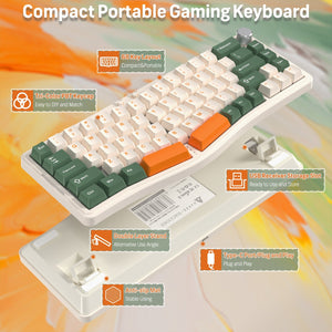 ATTACK SHARK x AJAZZ AKS068 PRO Alice Wireless Mechanical Keyboard - Bear Hugs