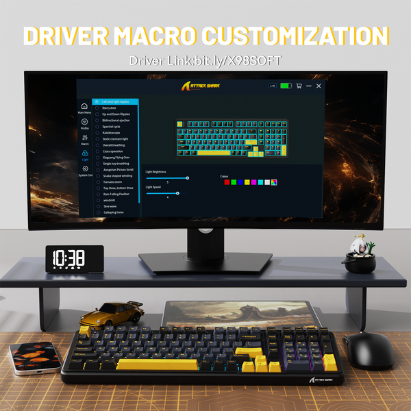 ATTACK SHARK X98 Wireless Mechanical Keyboard