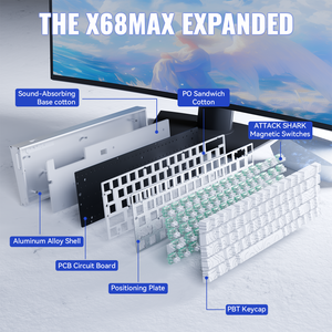 ATTACK SHARK X68 MAX HE Magnetic Aluminum Keyboard