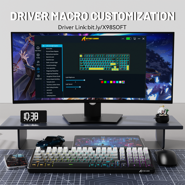 ATTACK SHARK X98 Wireless Mechanical Keyboard