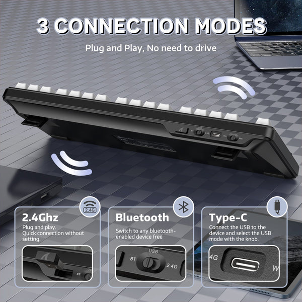 ATTACK SHARK X87 Tri-Mode Gasket Mechanical Keyboard