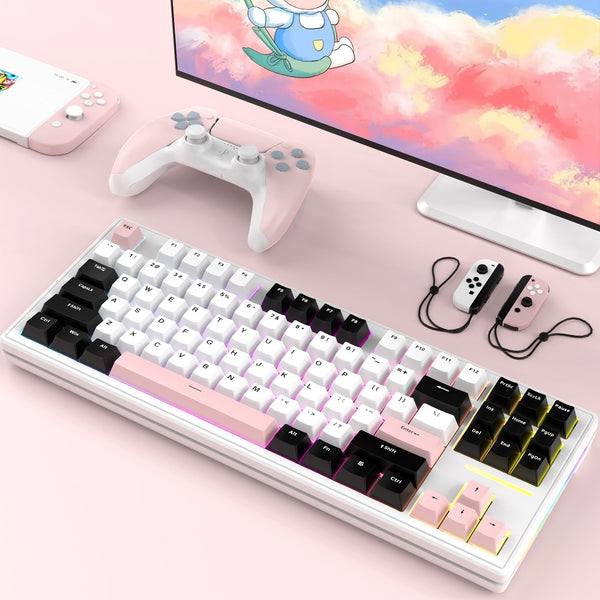 ATTACK SHARK M87 Wireless Mechanical Keyboard - Bear Hugs