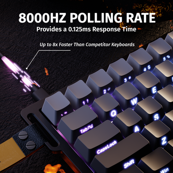 ATTACK SHARK X68 HE Rapid Trigger Keyboard Magnetic Switch - Bear Hugs