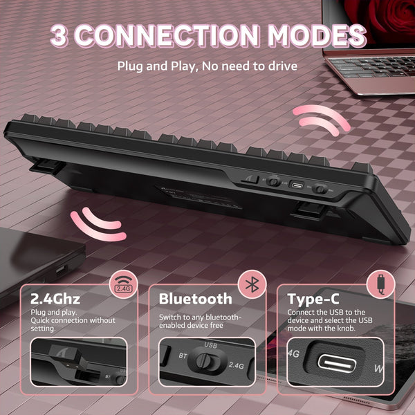 ATTACK SHARK X87 Tri-Mode Gasket Mechanical Keyboard