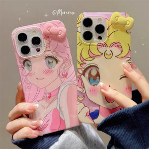 Fashion Sailormoon Phone Case for iPhone 12/12pro max/13/13pro/13pro max/14/14pro/14pro max/15/15pro/15pro max/16/16pro/16pro max PN6973 - Bear Hugs