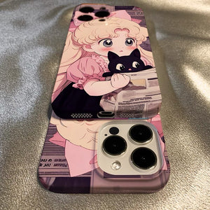 Cute Girl Phone Case for iPhone 11/12/12pro max/13/13pro/13pro max/14/14pro/14pro max/15/15pro/15pro max/16/16pro/16pro max PN6902 - Bear Hugs